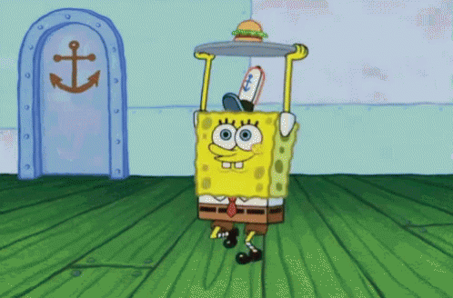 Spongebob Burger GIF - Spongebob Burger Jump GIFs