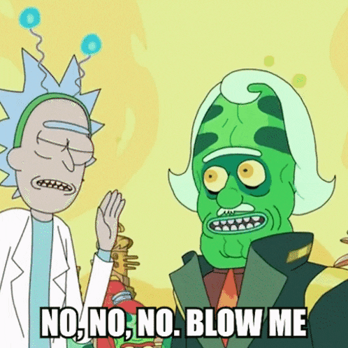 Blow Me Rick And Morty GIF - Blow Me Blow Me GIFs