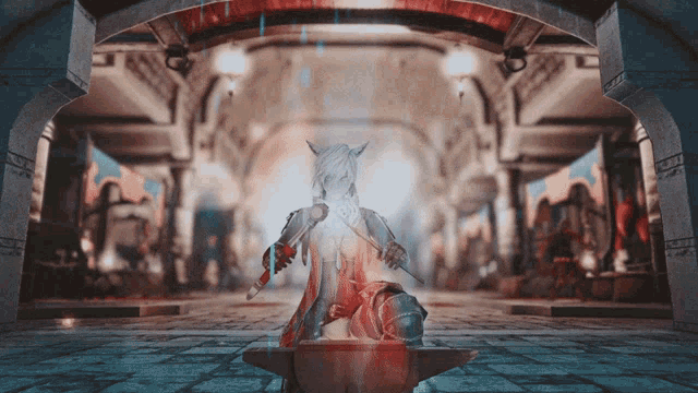 Crafting Miqote GIF - Crafting Miqote Final Fantasy14 GIFs