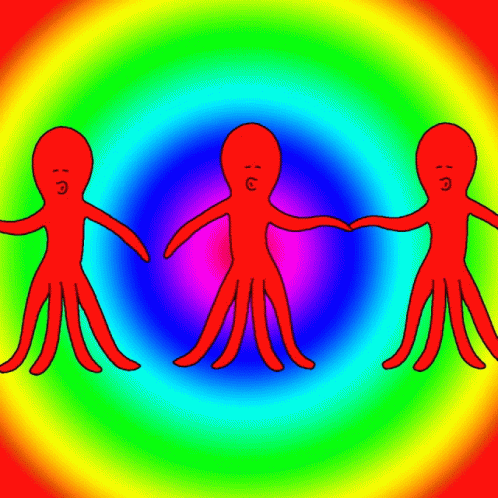 Octopus Trippy GIF - Octopus Trippy Rainbow GIFs