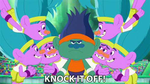 Knock It Off Branch GIF - Knock It Off Branch The Trolls Beat Goes On GIFs