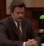 Shes Here Ron GIF - Shes Here Ron Ron Swanson GIFs