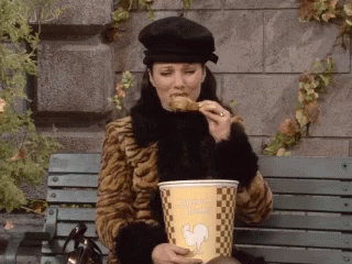 National Fried Chicken Day Fran GIF - National Fried Chicken Day Fran Crying GIFs
