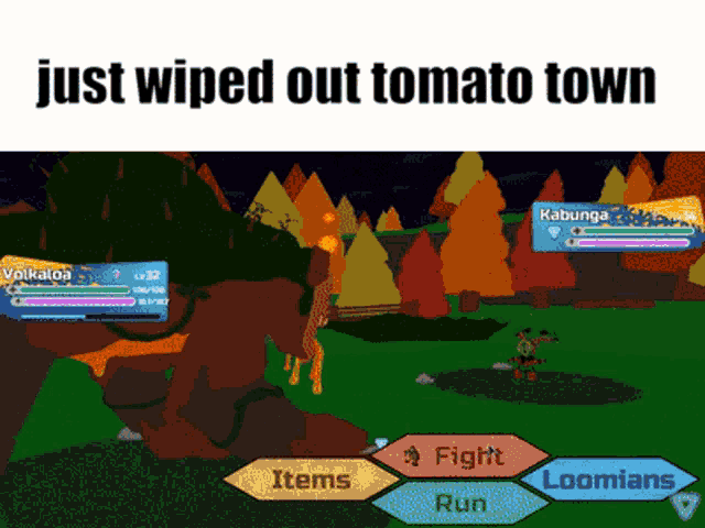 Loomian Legacy Just Wiped Out Tomato Town Fortnite Volkaloa GIF - Loomian Legacy Just Wiped Out Tomato Town Fortnite Volkaloa Loomian GIFs
