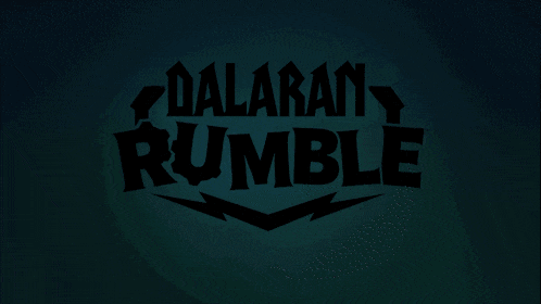 the dalaran rumble logo with a lightning bolt