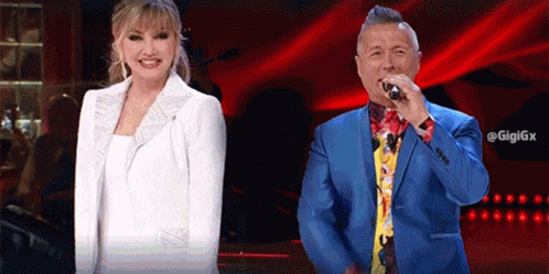 Milly Carlucci Paolo Belli GIF - Milly Carlucci Paolo Belli Yes GIFs