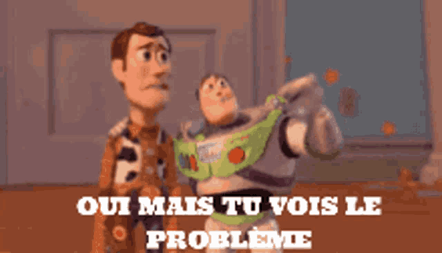 woody and buzz lightyear from toy story are shown
