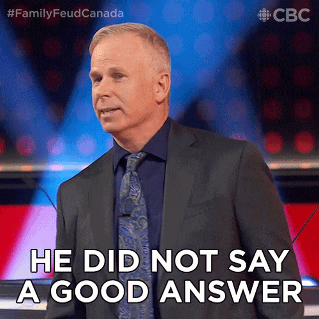He Did Not Say A Good Answer Gerry Dee GIF - He Did Not Say A Good Answer Gerry Dee Family Feud Canada GIFs