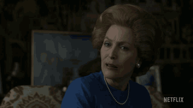 Surprised Margaret Thatcher GIF - Surprised Margaret Thatcher Gillian Anderson GIFs