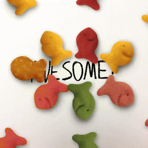 Awesome Goldfish Crackers GIF - Goldfish Crackers Awesome Crackers GIFs