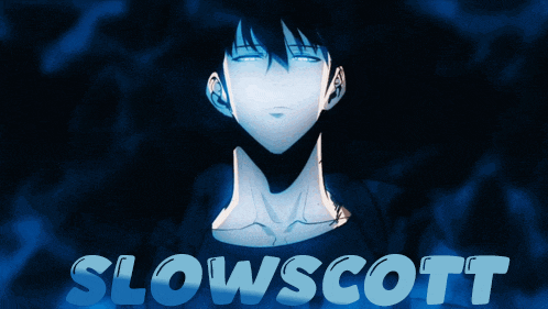 a picture of a man with the name slowscott written on it