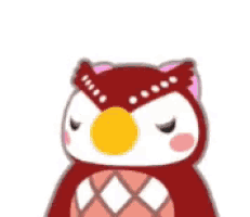 a cartoon of an owl with a question mark above it