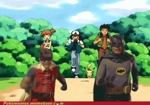 Batman Pokemon GIF - Batman Pokemon Run GIFs