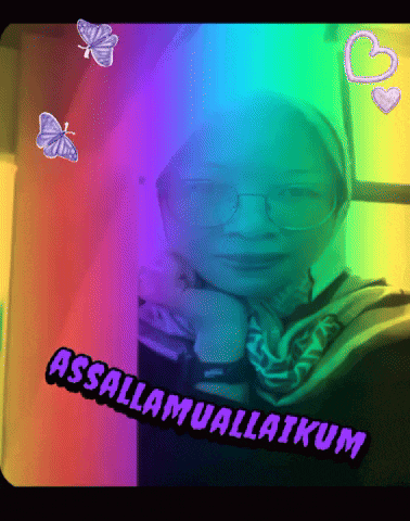 a picture of a person with the words assallamuallaikum written on it