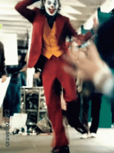 Joaquin Phoenix Clown Dancing GIF