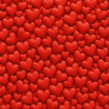 a bunch of red hearts with the words " a million hearts for you " below them