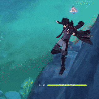 a screenshot of a video game shows a character with a lv 90