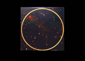 a computer generated image of a planet with a fireball inside