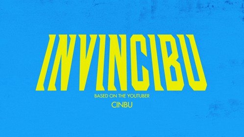a blue background with yellow text that says ' i / vincibu '