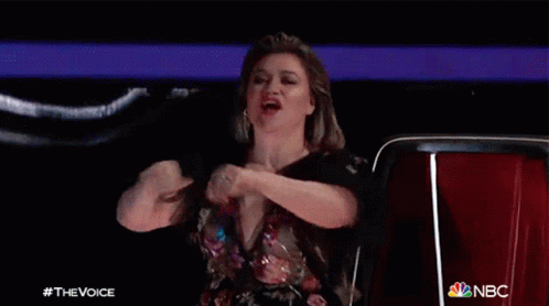 Pumped Up Kelly Clarkson GIF - Pumped Up Kelly Clarkson The Voice GIFs