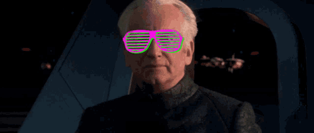 an older man wearing sunglasses with the words do it behind him