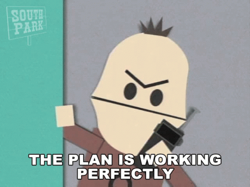 The Plan Is Working Perfectly Scott GIF - The Plan Is Working Perfectly Scott South Park GIFs