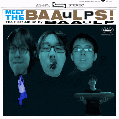 an album cover for meet baaulps the first album by baaulps