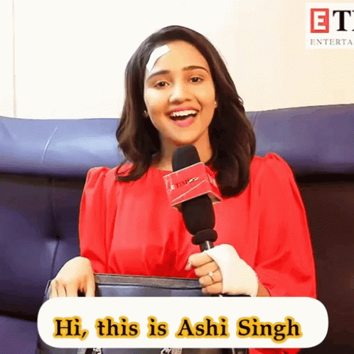 Hi Ashi Singh GIF - Hi Ashi Singh Reporter GIFs