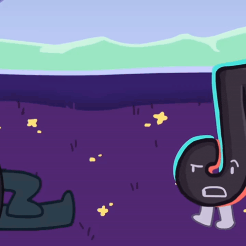 a cartoon drawing of a musical note with a face