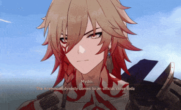 a video game character named mydei says the kremnoah dynasty comes to an official close toda