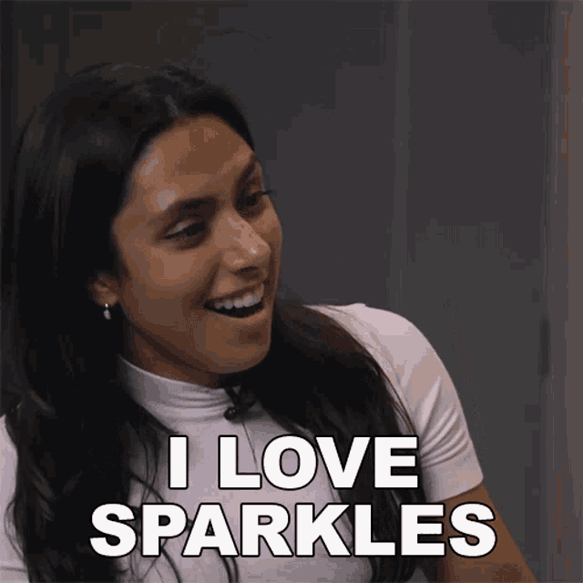 I Love Sparkles Michelle Khare GIF - I Love Sparkles Michelle Khare I Love Shiny Things GIFs