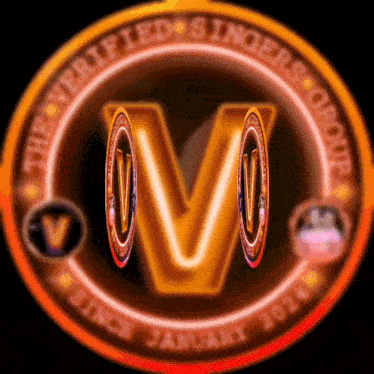a logo for the verified singers group with a letter m