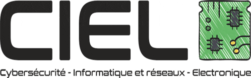 a logo for ciel cybersecurite informatique et réseaux electronice