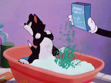 Figaro'S Bath Day GIF - Figaro Cartoon Kids GIFs