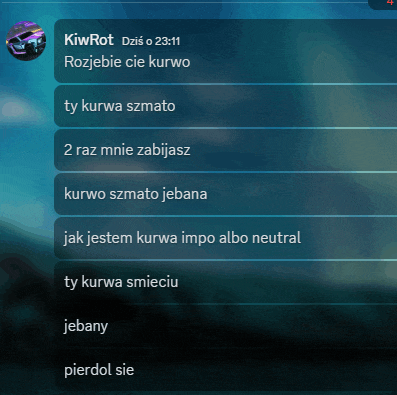 a screenshot of a conversation with kiwirot
