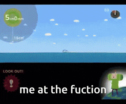 a screen shot of a video game with the words me at the fuction at the bottom