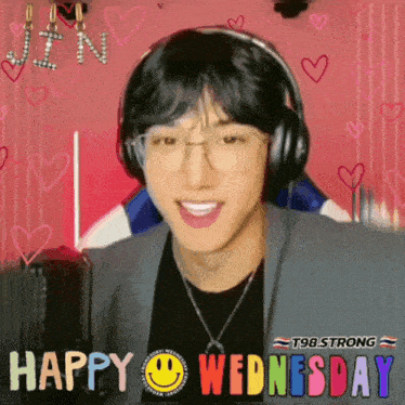 a happy wednesday message with a smiley face