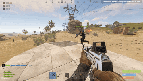 a screenshot of a video game that says you 're playing firewall gaming on s max