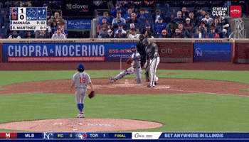 a baseball game is being played in illinois and chopra & nocerino is one of the advertisers