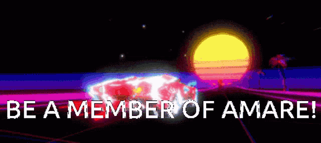 a computer generated image that says be a member of amarei