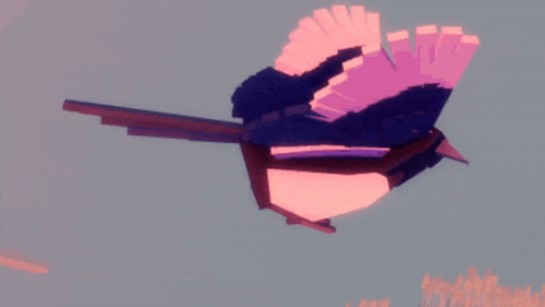 a black and white bird with a long tail is flying in the sky