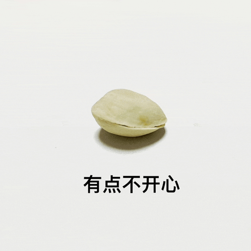 a white background with chinese characters and a nut on it