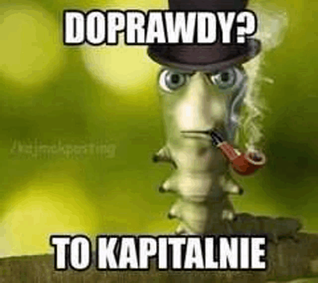 a caterpillar wearing a top hat is smoking a pipe .