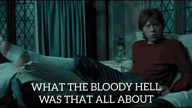 Bloody Hell Ron GIF - Bloody Hell Ron Harry Potter GIFs