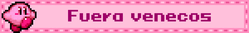 a pink banner that says fuero venecos with a pink flamingo on it