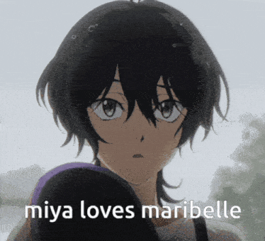 a miya loves maribelle meme with a girl