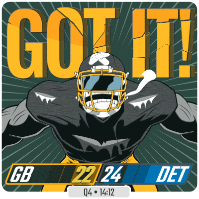 a cartoon illustration of a football player with the words " got it "