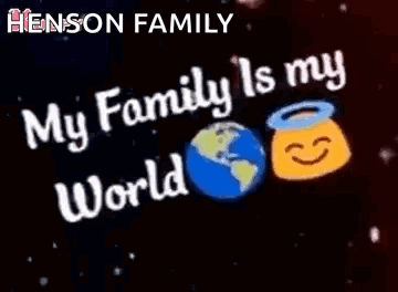 My Family Is My World Text GIF - My Family Is My World My Family Text GIFs