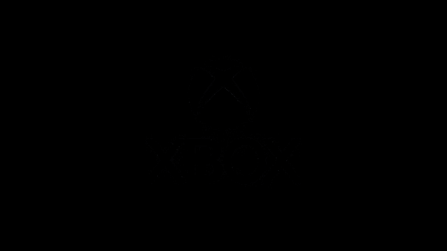 a black background with a white xbox logo