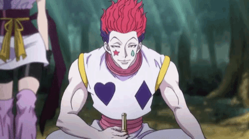 a cartoon character with red hair and a white shirt with hearts and diamonds on it